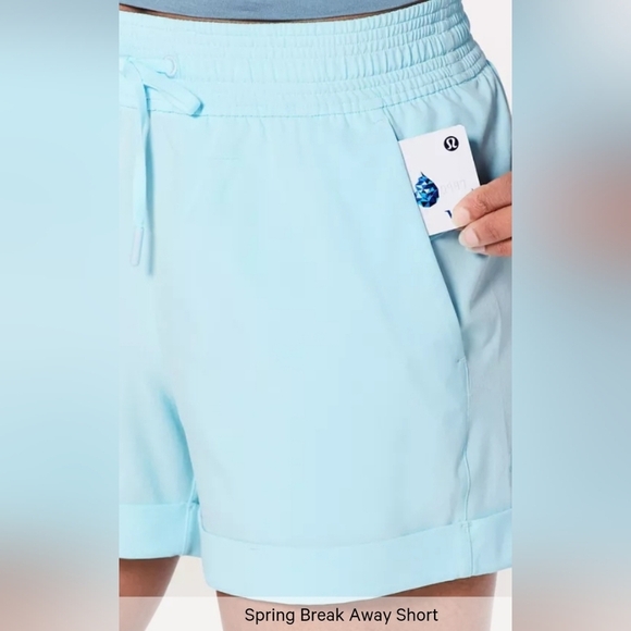 Lululemon Spring Break Away Short *4-way Stretch 3" Size 2 Blue/purple Color - Picture 3 of 9